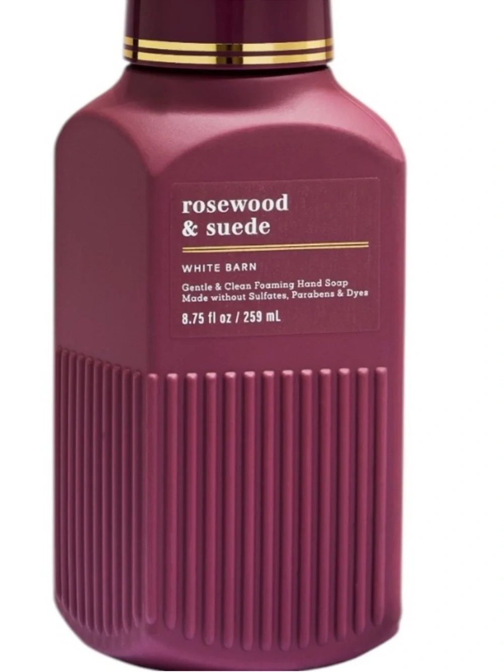 4X Bath & Body Works Rosewood & Suede LUXE Foaming Hand Soap 8.75 oz Set Bundle